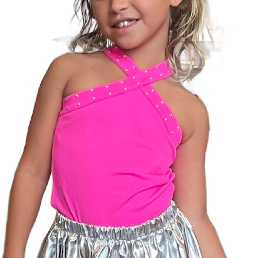 MIA New York Studded Cross Over Top